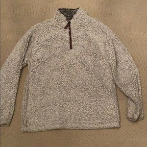 Fuzzy quarter zip